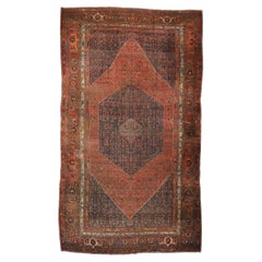 Oversized Used Persian Bijar Rug, Hotel Lobby Size Carpet