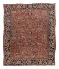 Oversized Antique Persian Farahan Rug, with Floral Pattern - Rug & Kilim