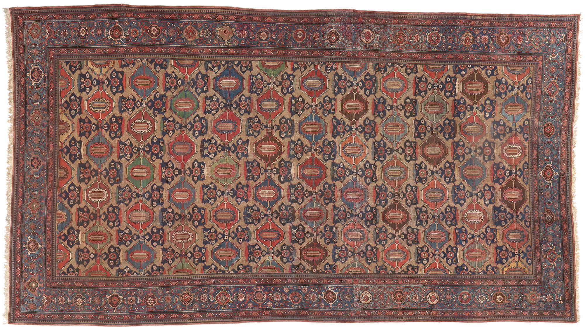 Oversized Antique Persian Hamadan Rug For Sale 3