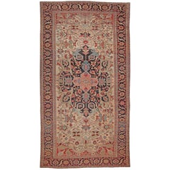 Oversized Antique Persian Heriz Serapi Rug. Size: 10 ft 10 in x 20 ft 8 in