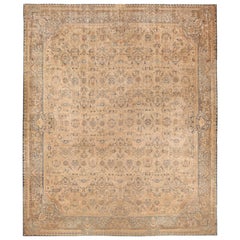 Tapis persan ancien de Kerman. 17 pieds 3 po. x 21 pieds