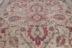 Oversized Antique Persian Kermanshah Rug with Floral Patterns