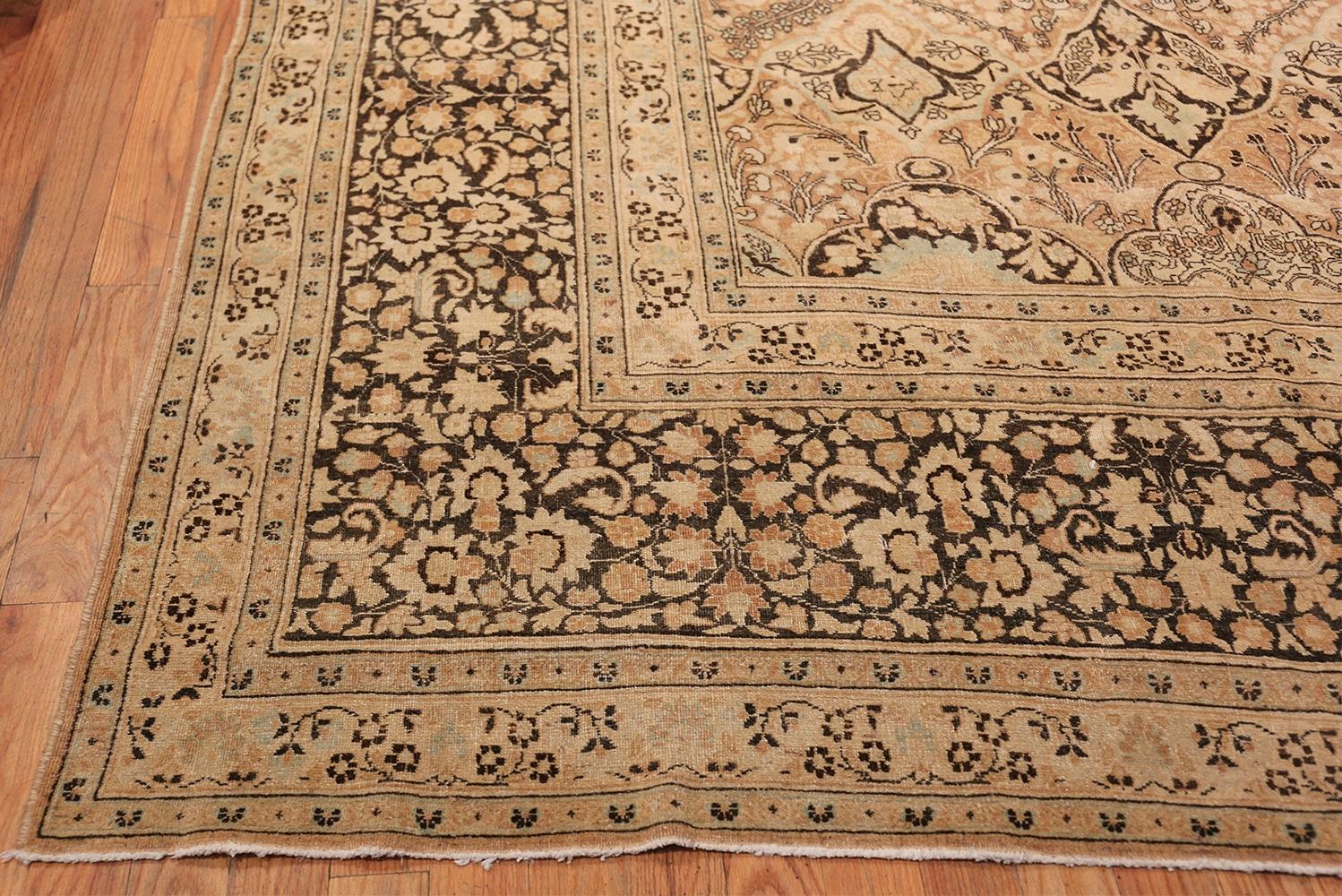 Extremely Decorative Large Oversized Antique Persian Khorassan Rug, Country of Origin / Rug Type: Persian Rugs, Circa Date: 1920. Size: 13 ft 4 in x 27 ft 4 in (4.06 m x 8.33 m)

