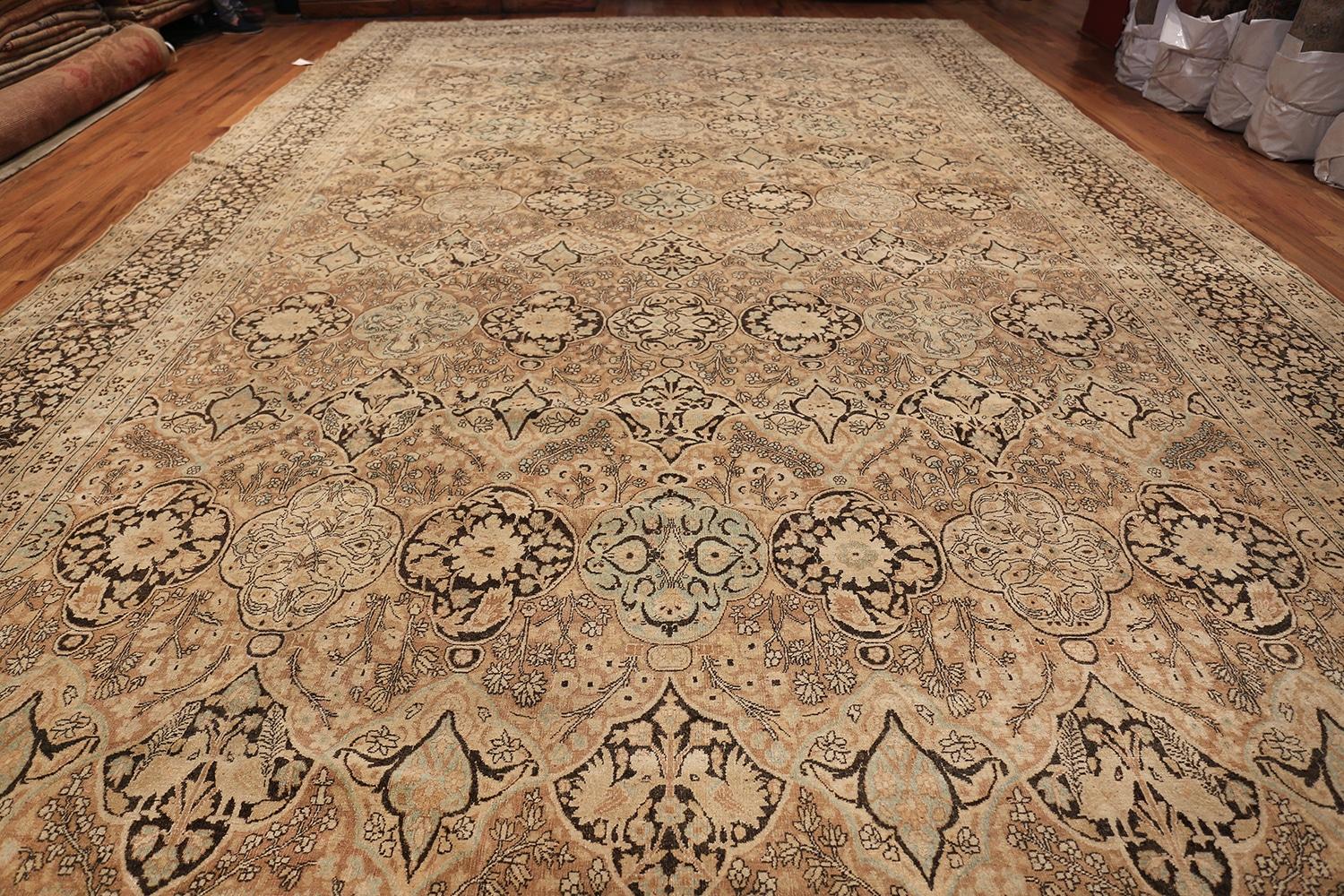 Wool Antique Persian Khorassan Rug. Size: 13 ft 4 in x 27 ft 4 in For Sale