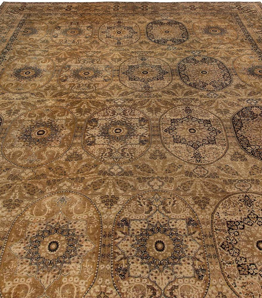 Oversized Antique Persian Kirman carpet.
Size: 14'0