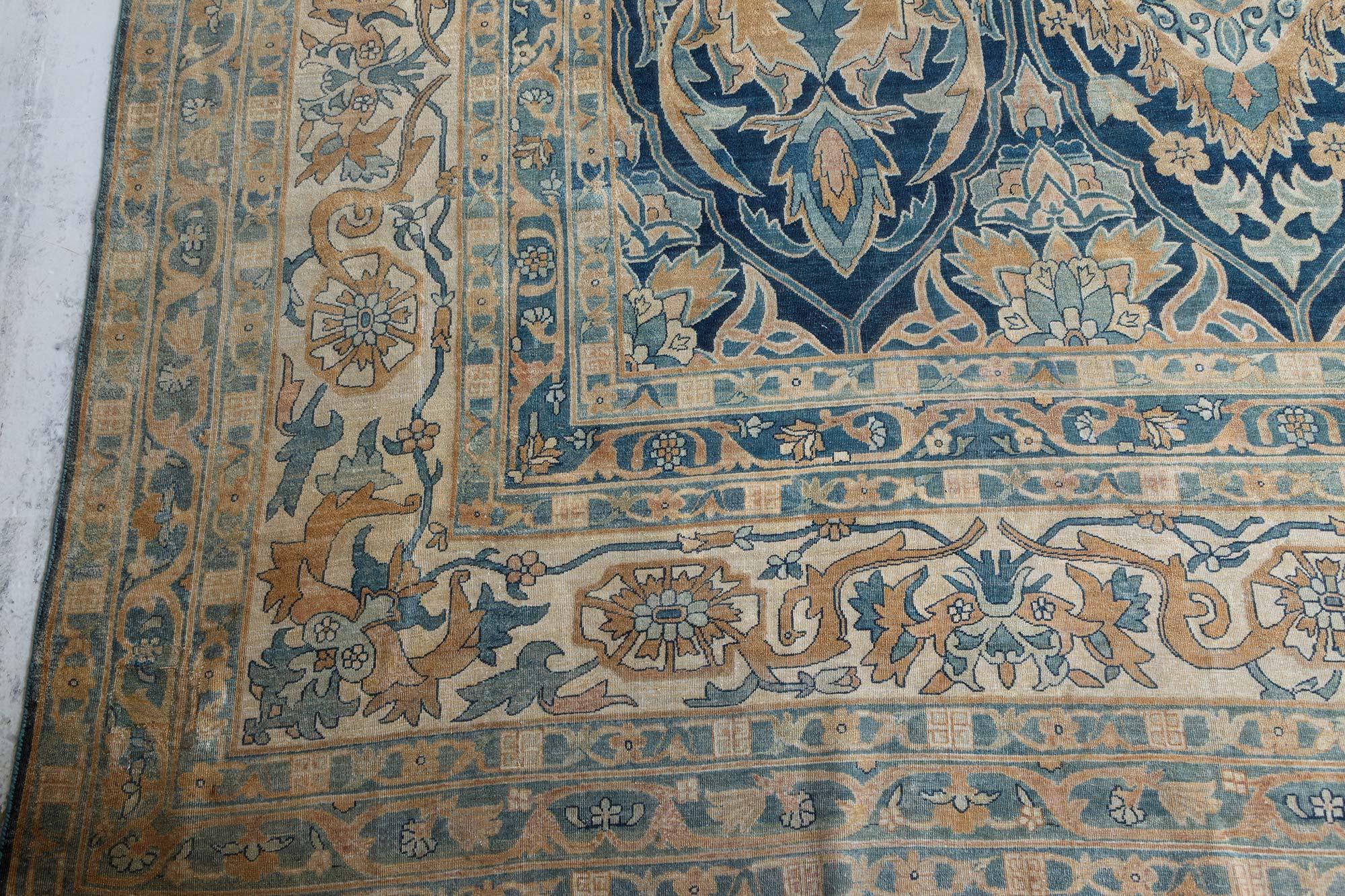 Oversized Antique Persian Kirman Rug For Sale 2