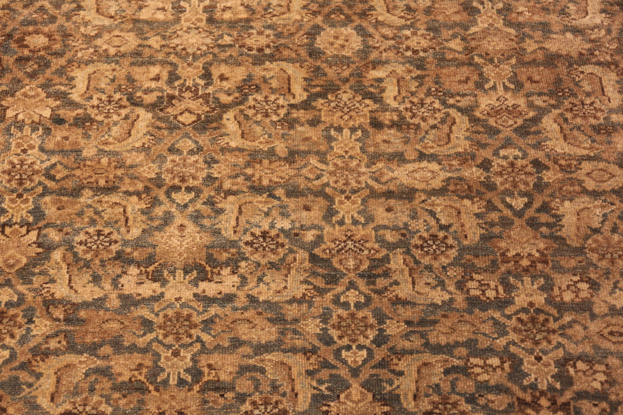 Hand-Knotted Antique Persian Malayer Rug. Size: 10 ft 4 in x 22 ft 2 in For Sale