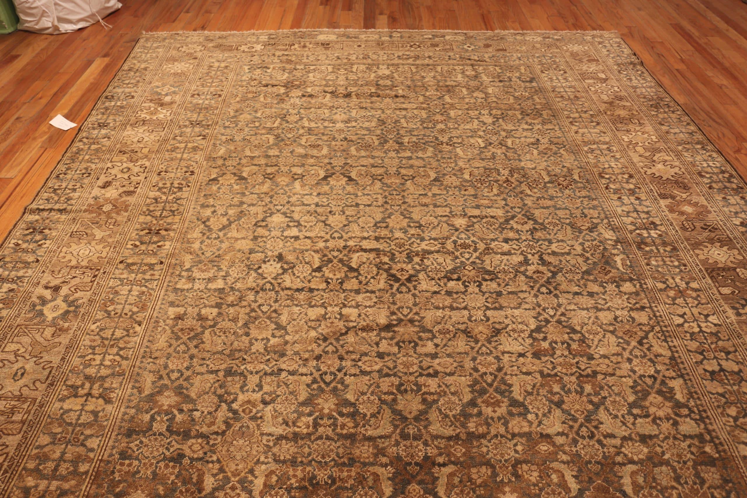 Wool Antique Persian Malayer Rug. Size: 10 ft 4 in x 22 ft 2 in For Sale