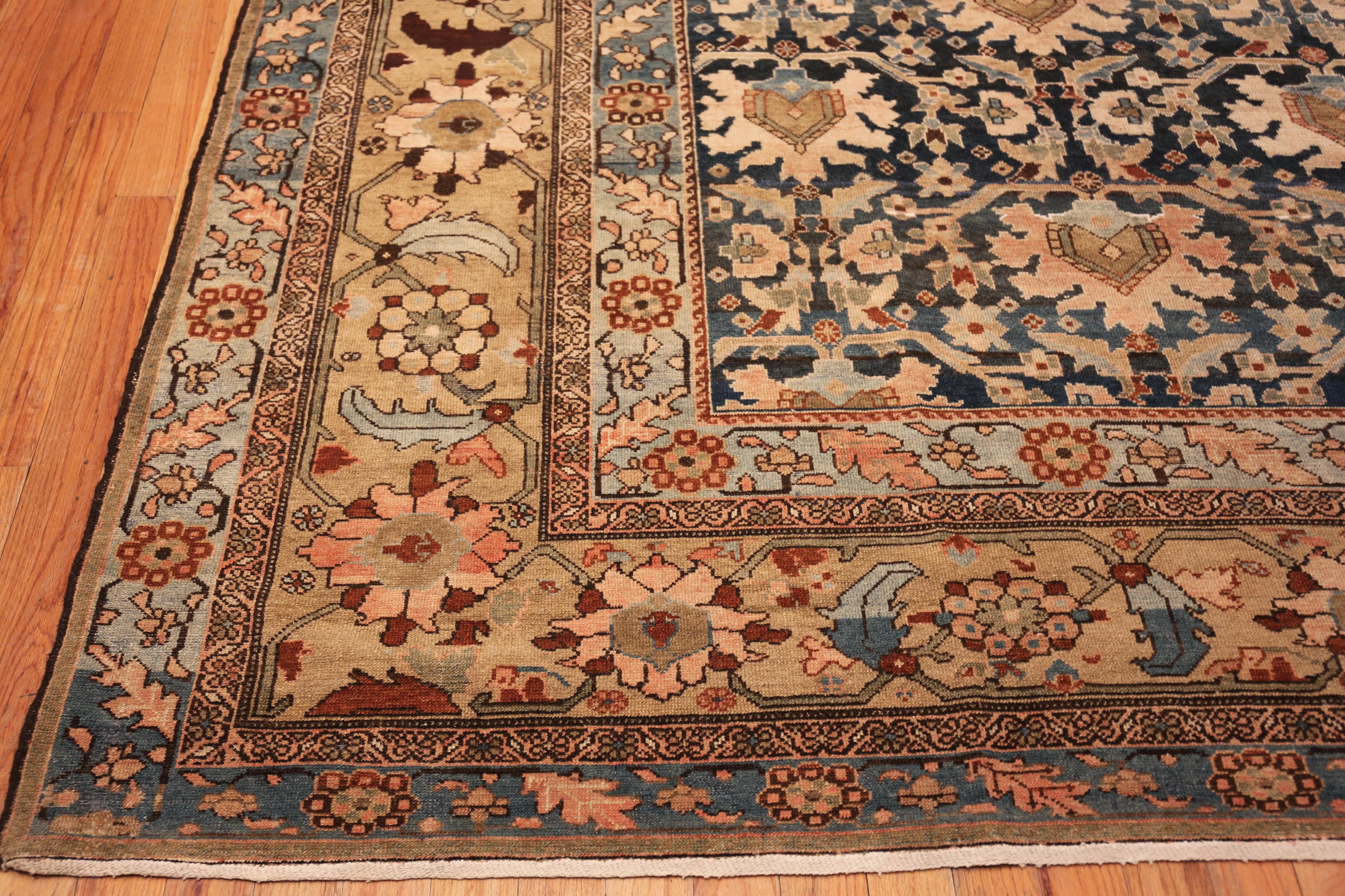 Hand-Knotted Oversized Antique Persian Malayer Rug. 13 ft x 24 ft For Sale