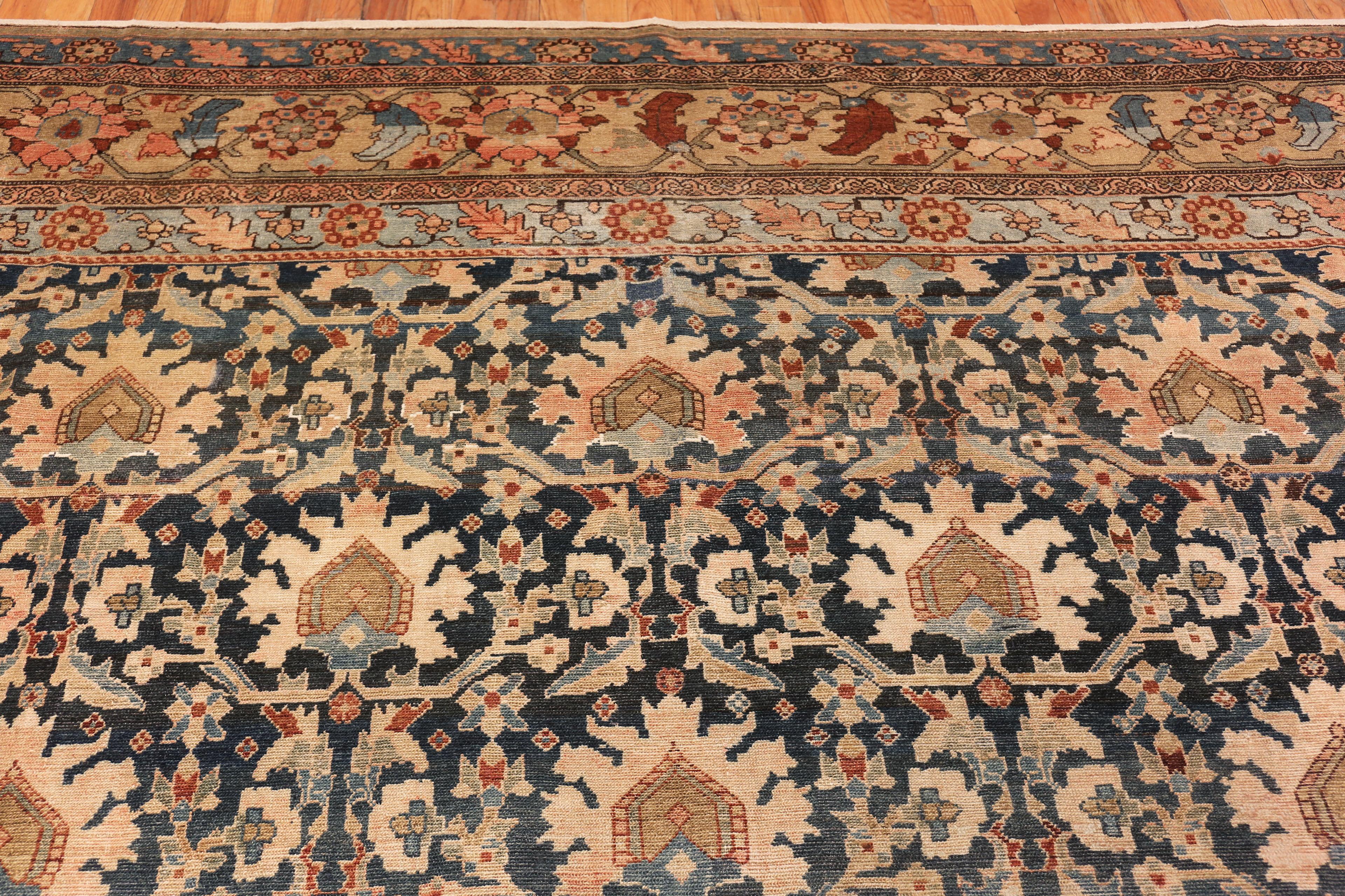 Oversized Antique Persian Malayer Rug. 13 ft x 24 ft In Good Condition For Sale In New York, NY