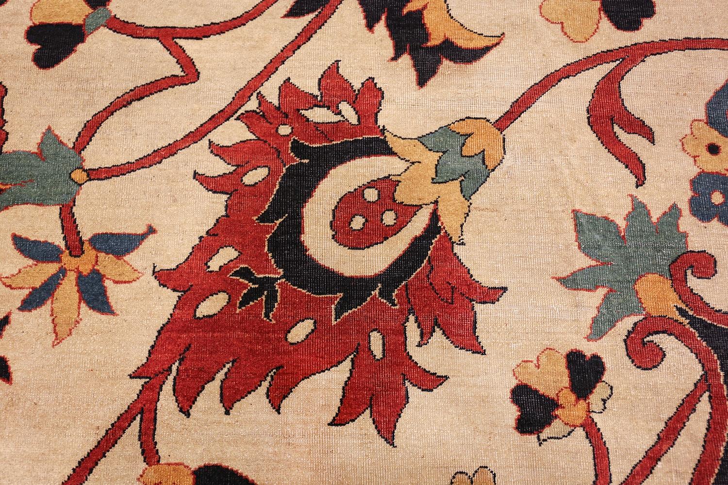 Nazmiyal Antique Persian Sarouk Farahan Carpet. Size: 19 ft 3 in x 23 ft 3 in 2