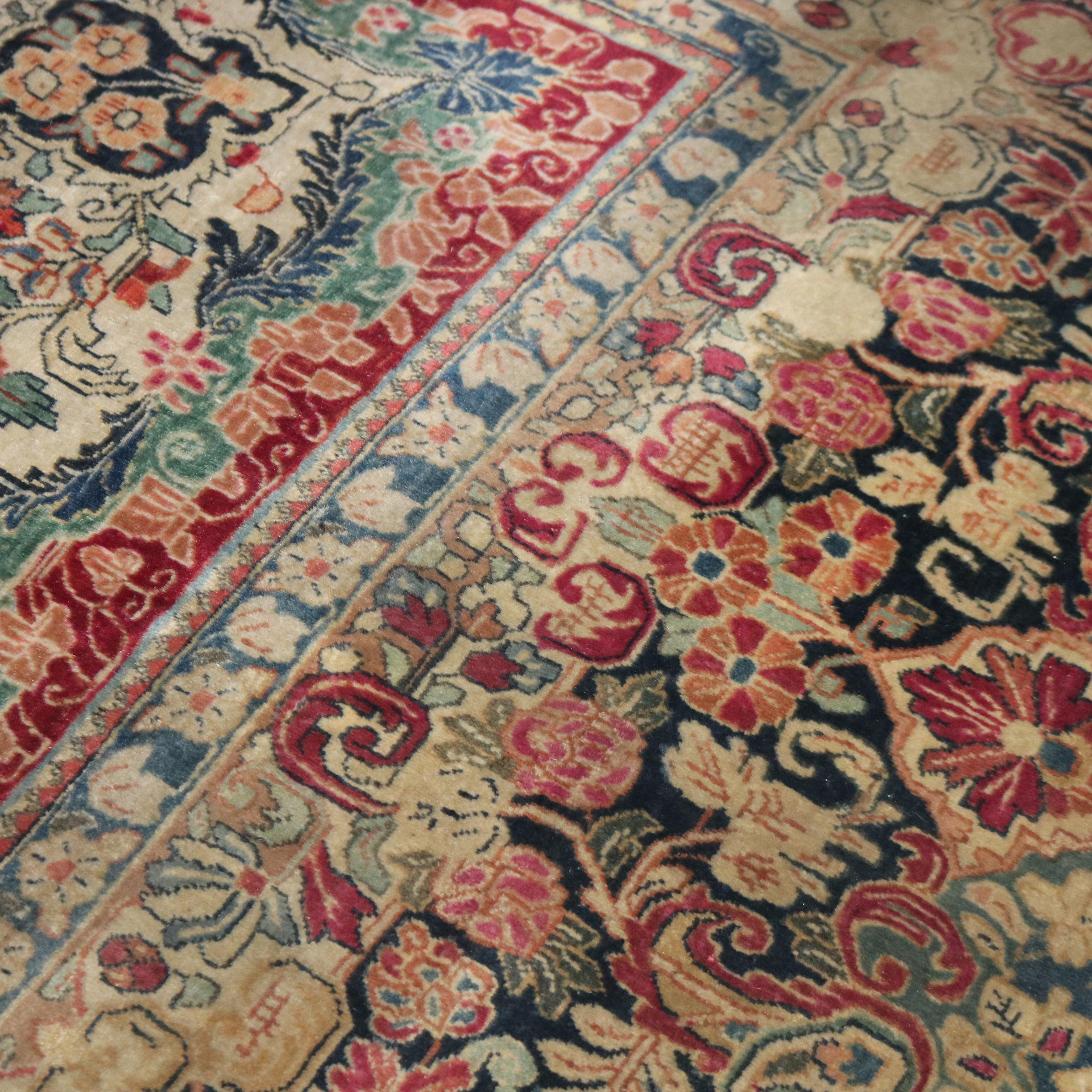 Antiker persischer Sarouk-Wollteppich in Übergröße aus Sarouk, um 1920 im Angebot 3