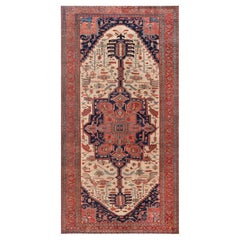 Oversized Antique Persian Serapi Rug 12'9" x 24'3"