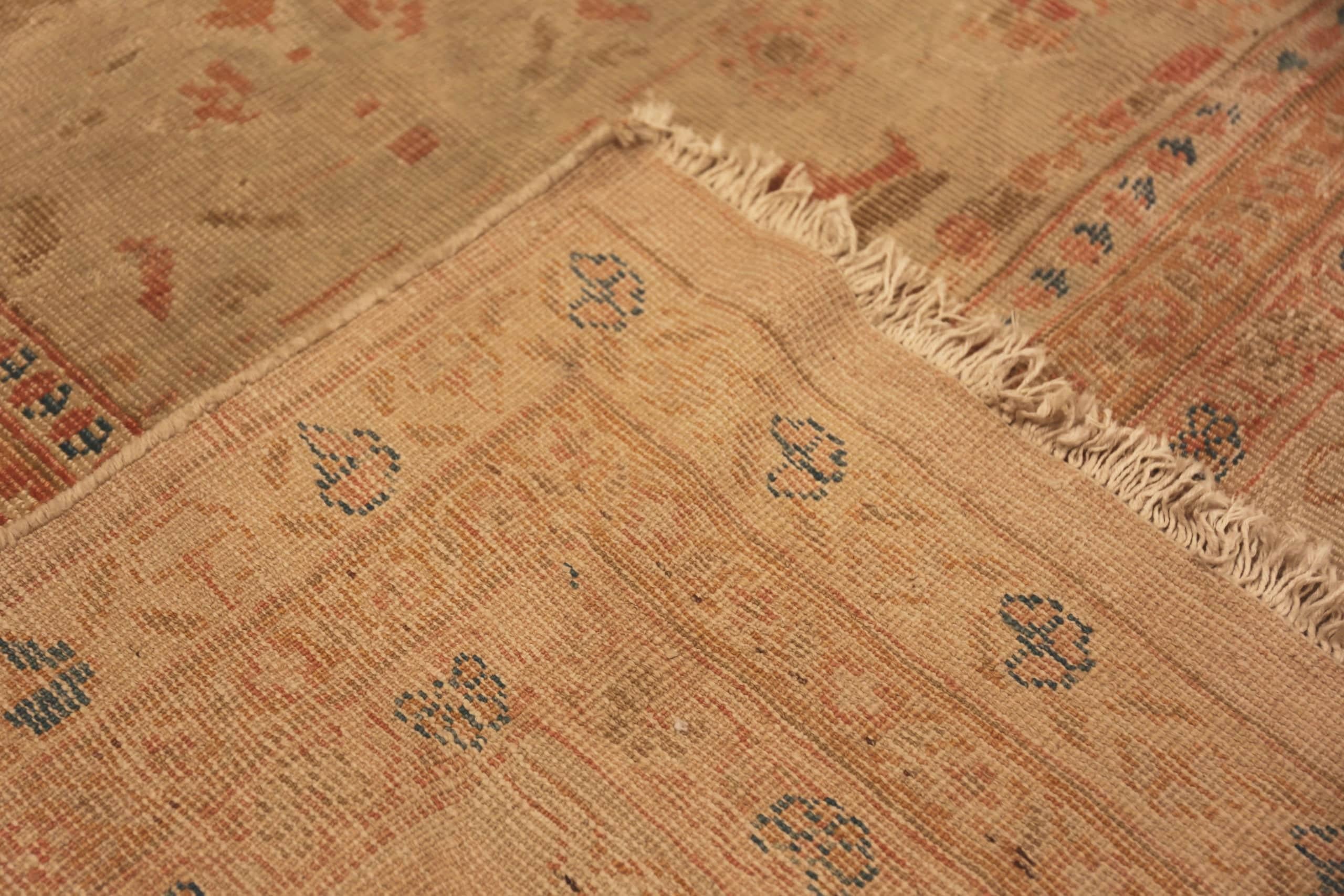 Antiker persischer Sultanabad-Teppich aus Sultanabad. 13 ft 10 in x 22 ft 8 in  im Angebot 3