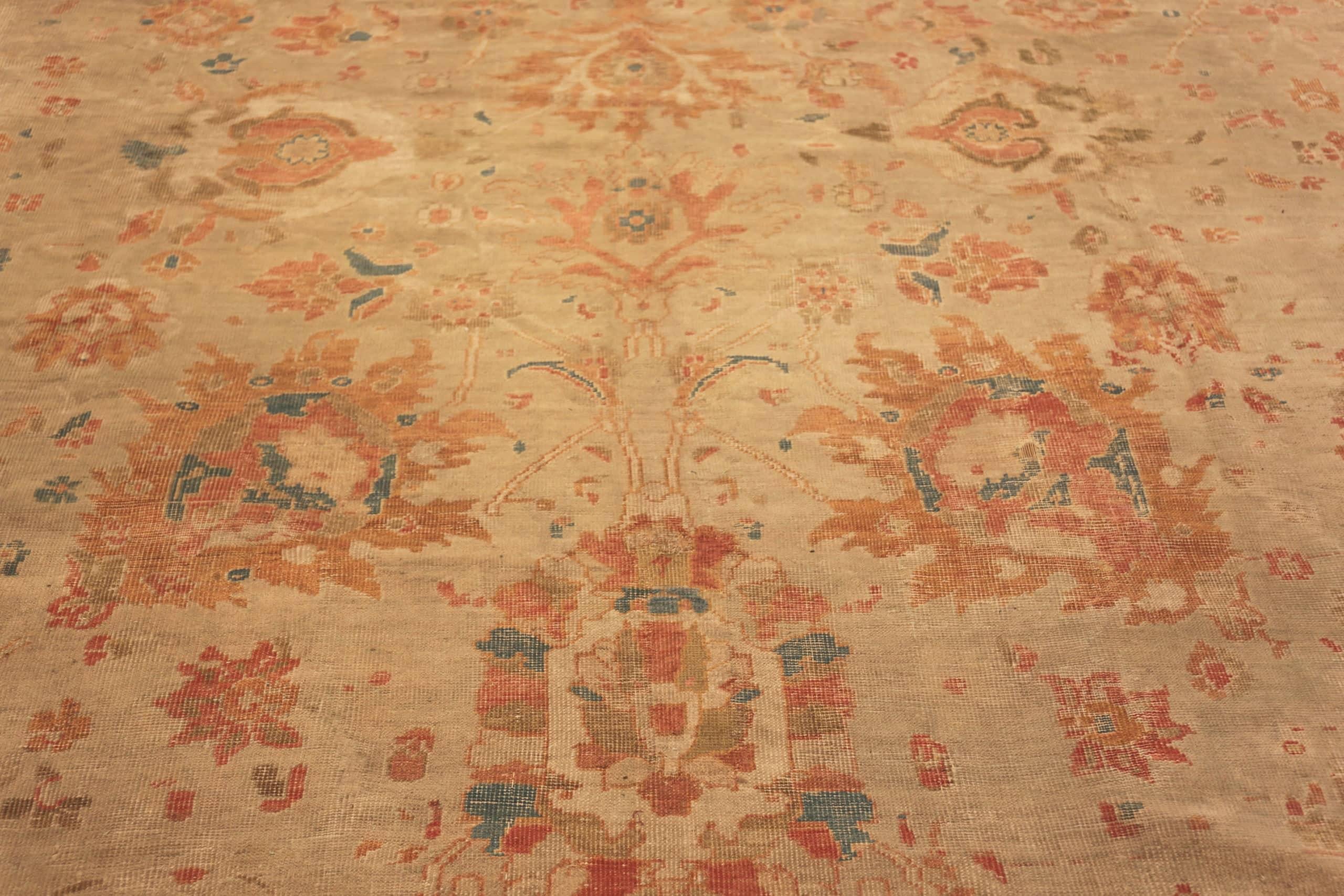 Antique Persian Sultanabad Rug. 13 ft 10 in x 22 ft 8 in  For Sale 1