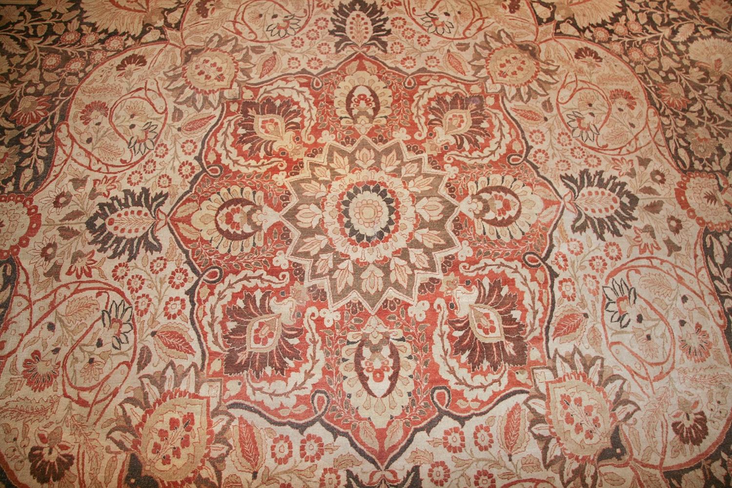 Oversized Antique Persian Tabriz Haji Jalili Carpet 21'2