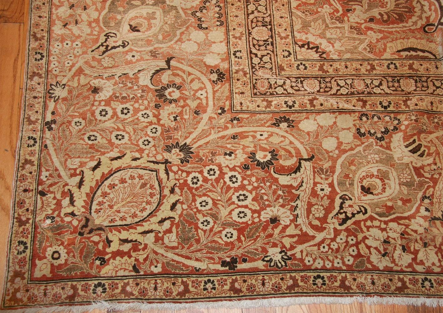 Oversized Antique Persian Tabriz Haji Jalili Carpet 21'2