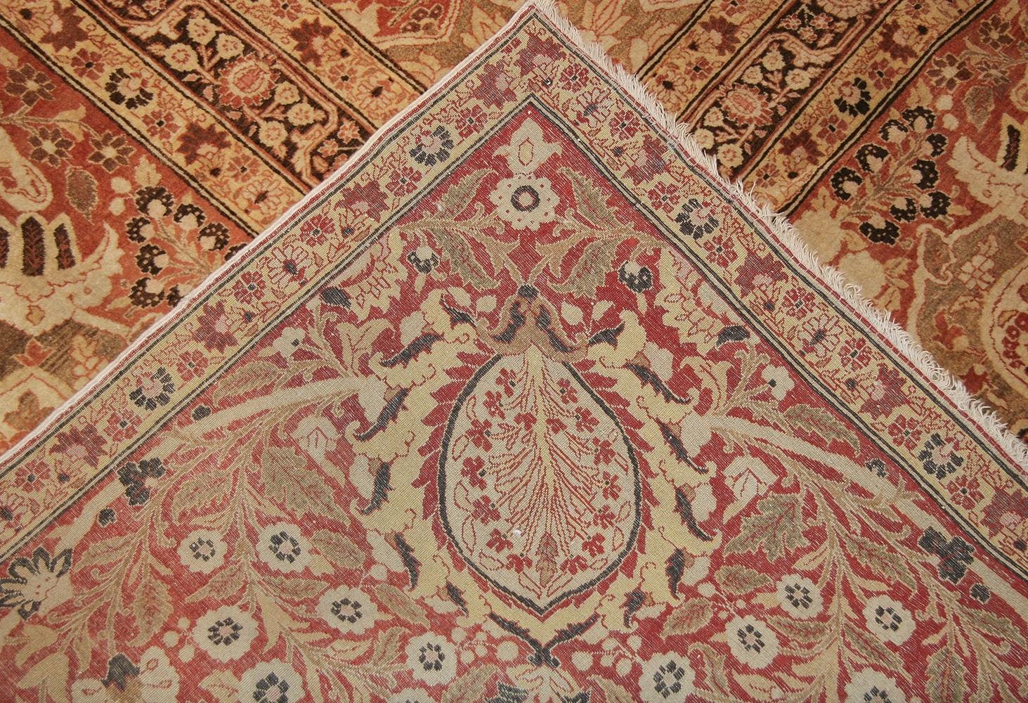 Tapis persan ancien surdimensionné Tabriz Haji Jalili 21'2