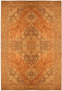 Oversized Antique Persian Tabriz Haji Jalili Carpet 21'2" x 32'3"
