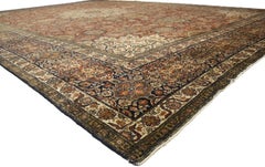 Late 19th Century Antique Persian Tabriz Carpet with Traditional Style