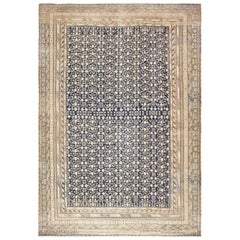 Oversized Antique Pomegranate Design East Turkestan Khotan Rug