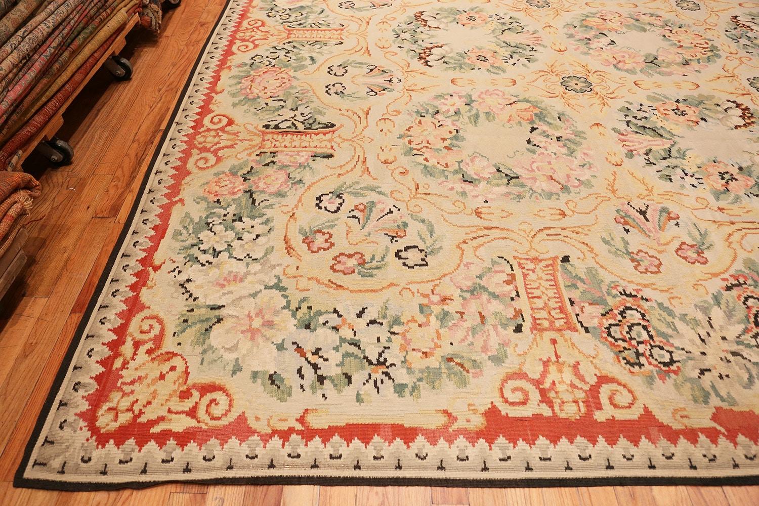 20th Century Antique Romanian Bessarabian Kilim Rug. 17 ft 5 in x 34 ft For Sale