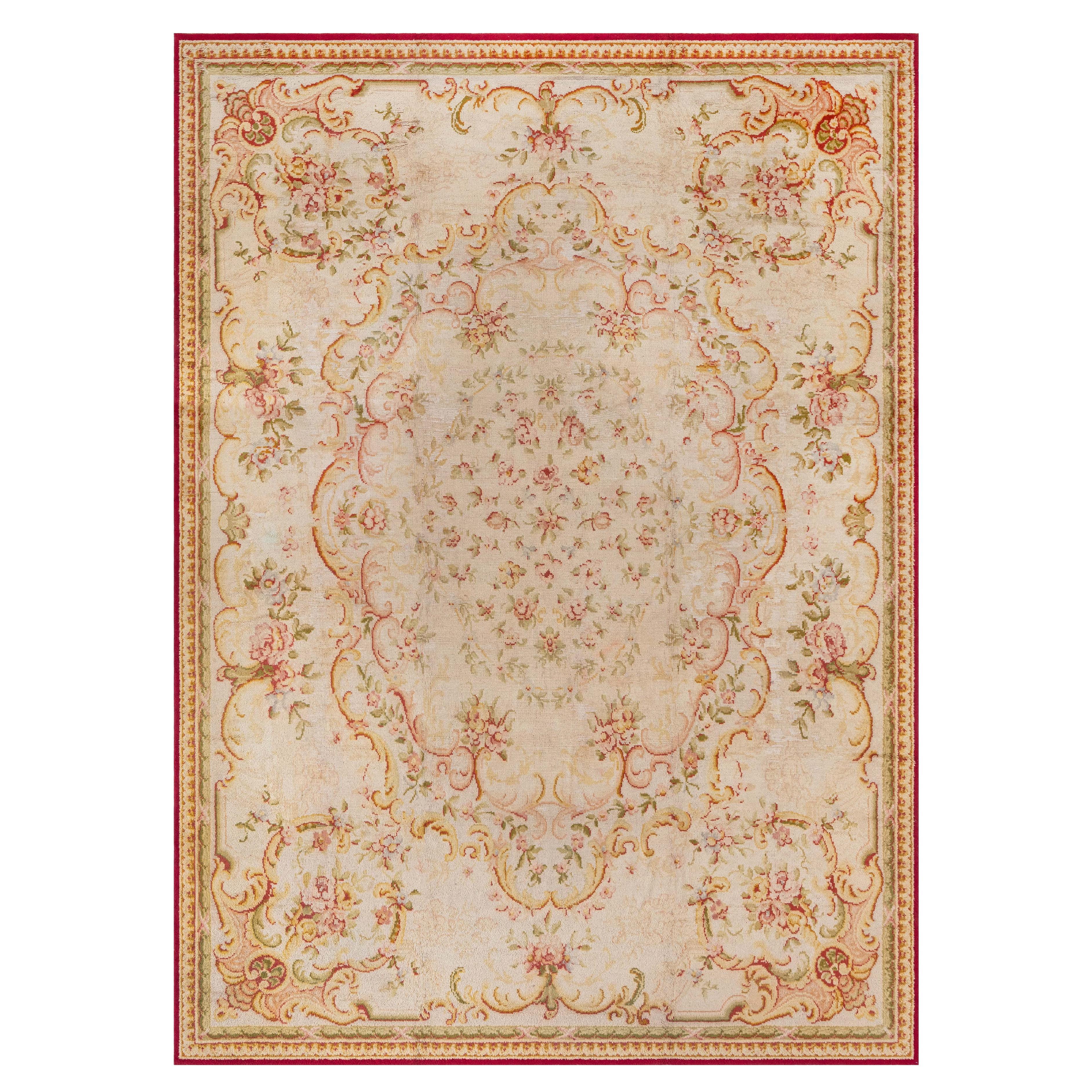 Oversized Antique Savonnerie Rug from France at Doris Leslie Blau