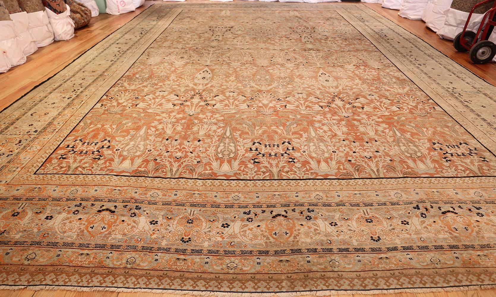 Oversized Antique Tabriz Haji Jalili Persian Rug. Size: 14 ft x 21 ft  4