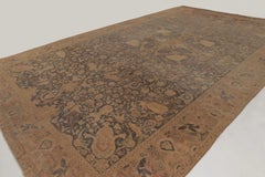 Oversized Antique Tabriz Rug Stately Central Medallion & Vinery - Rug & Kilim