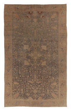 Oversized Antique Tabriz Rug Stately Central Medallion & Vinery - Rug & Kilim