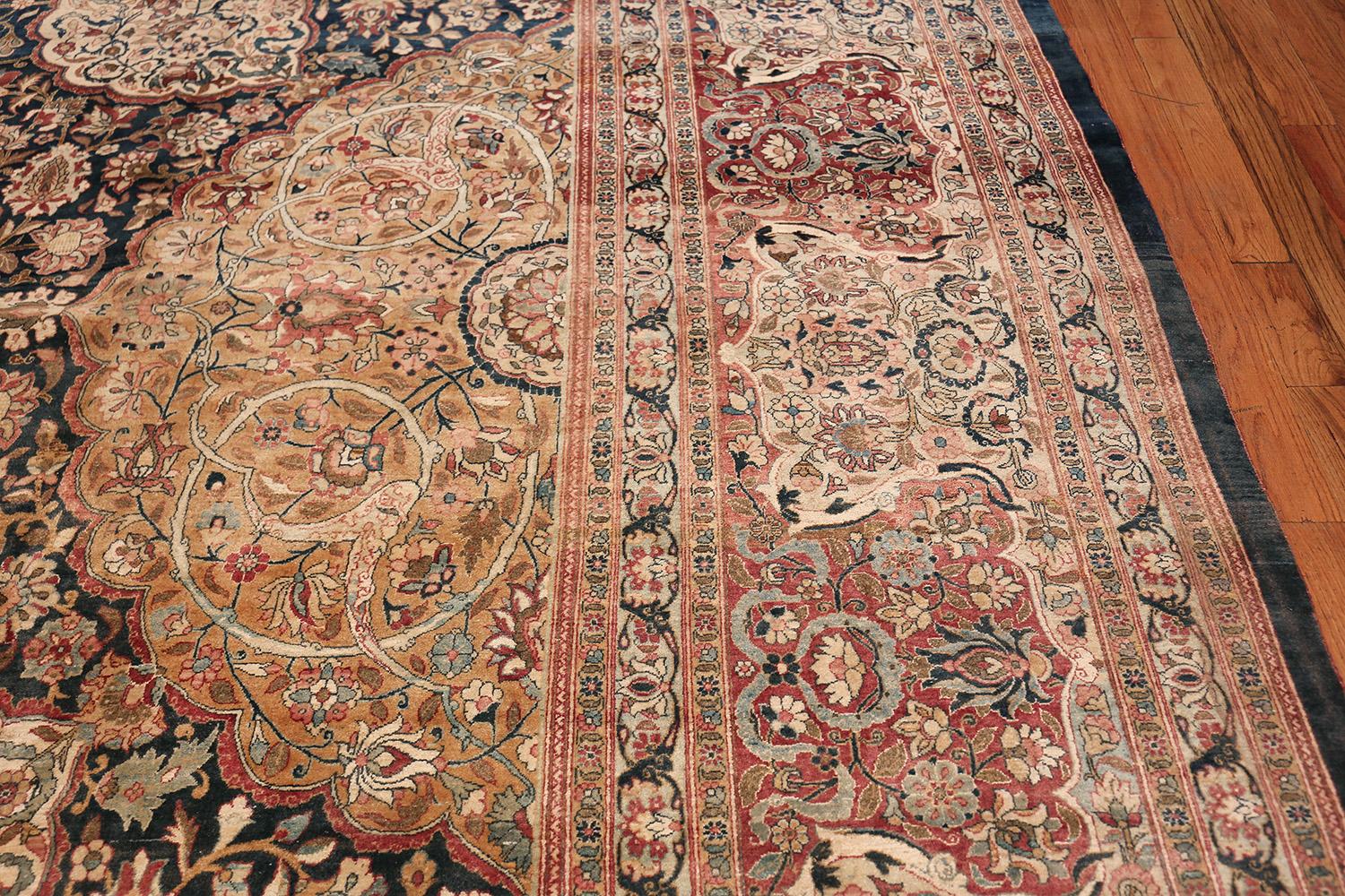 Hand-Knotted Oversized Antique Tehran Persian Carpet. Size: 14 ft 3 in x 22 ft 3 in
