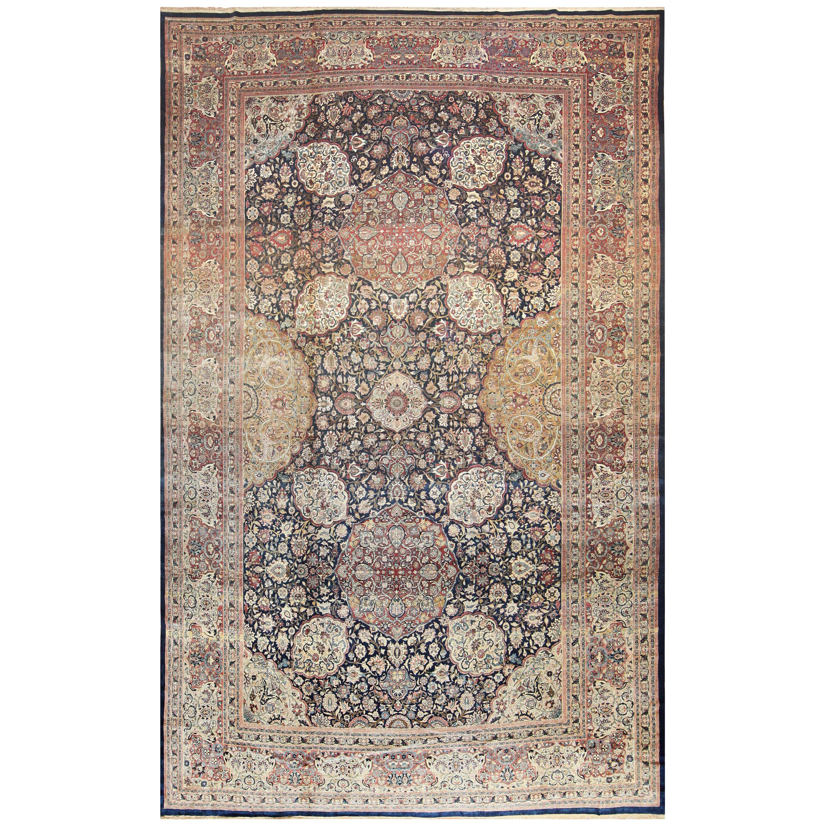Oversized Antique Tehran Persian Carpet. Size: 14 ft 3 in x 22 ft 3 in