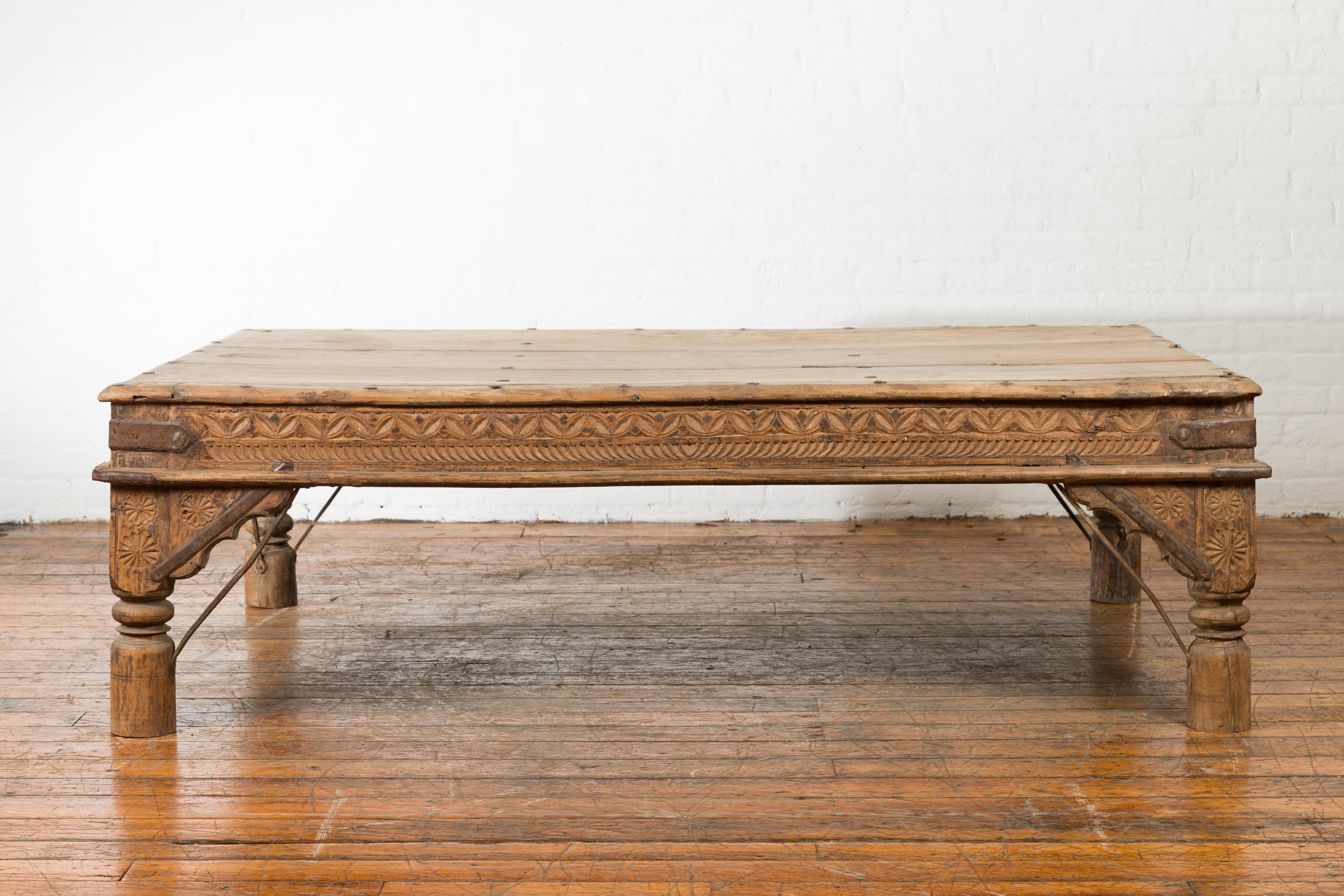 coffee table made from old door