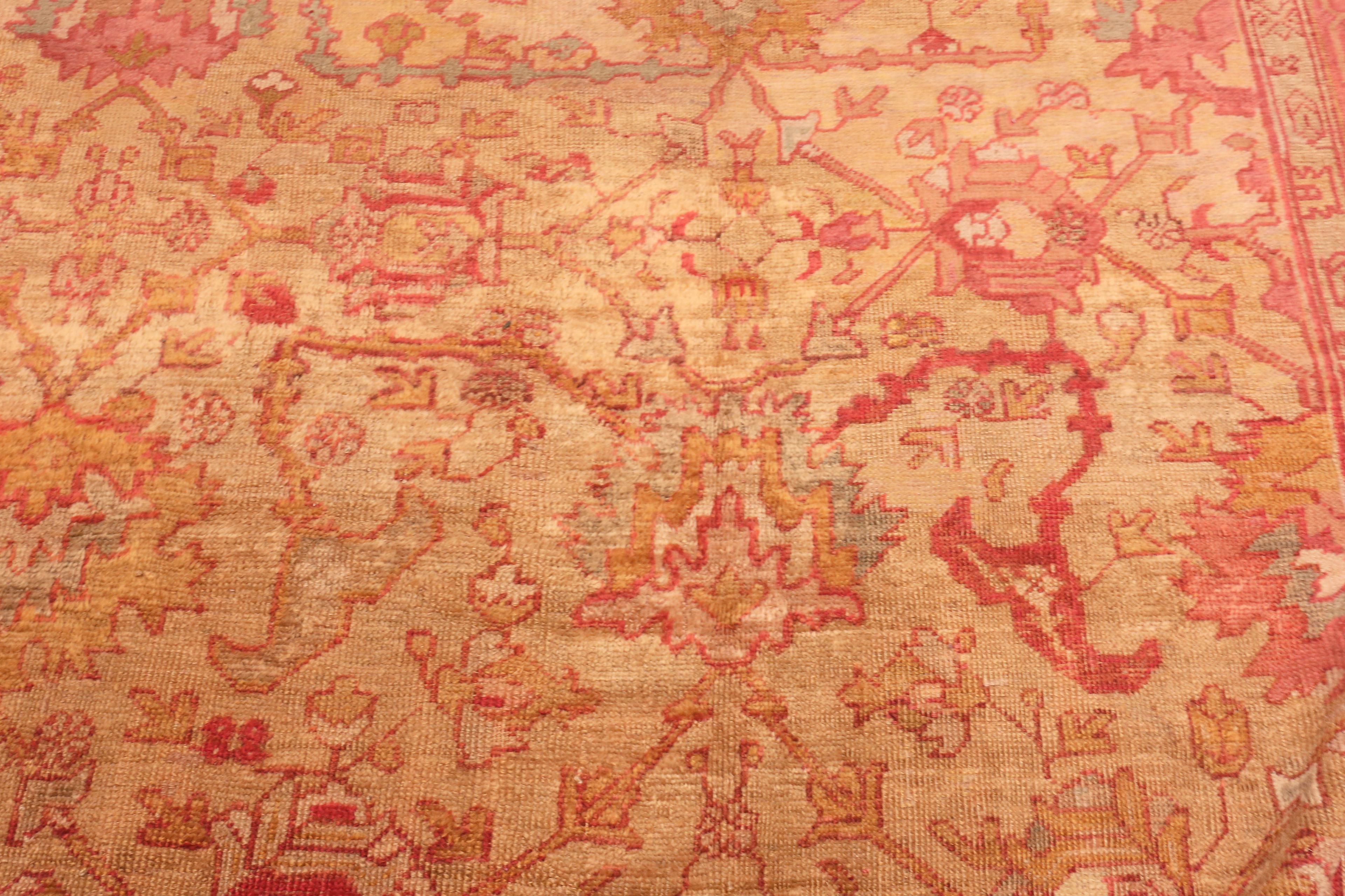 Antique Turkish Oushak Rug. 12 ft x 22 ft 8 in 1