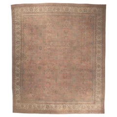 1880's Antique Pink Turkish Oushak Carpet, 16'00 x 19'01