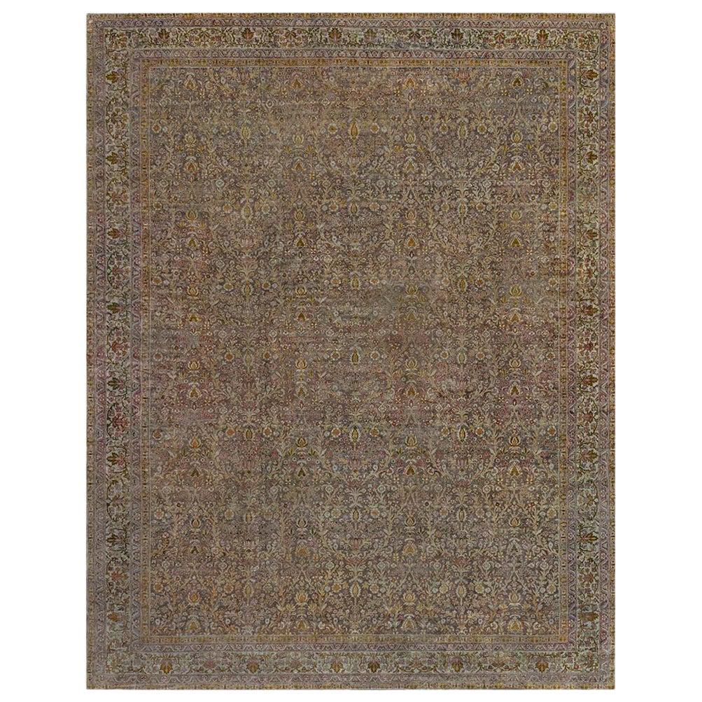 Tapis turc ancien surdimensionné Sivas en laine fait à la main en vente