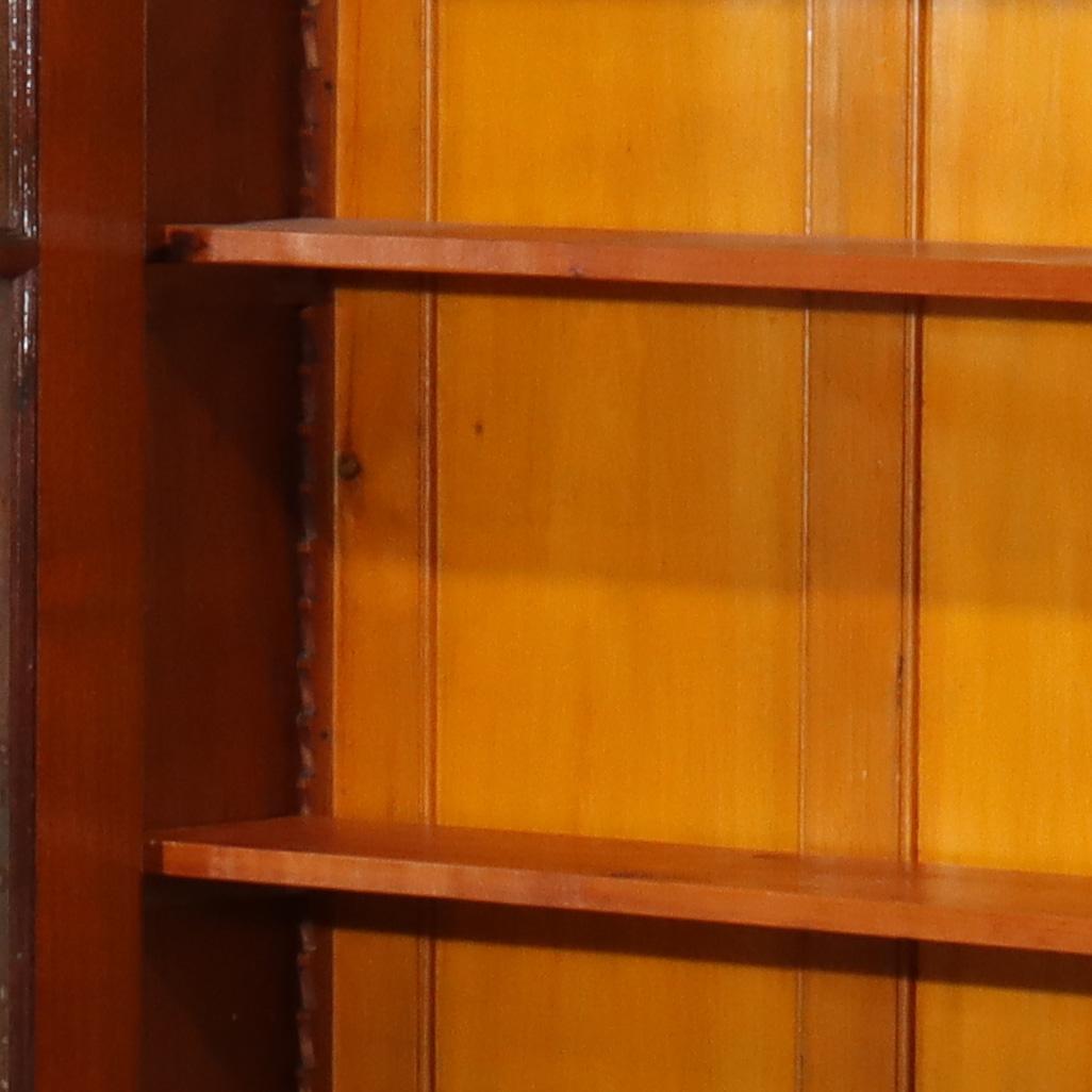 Oversized Antique Victorian Walnut Two Door Two Drawer Bookcase C1890 For Sale 1