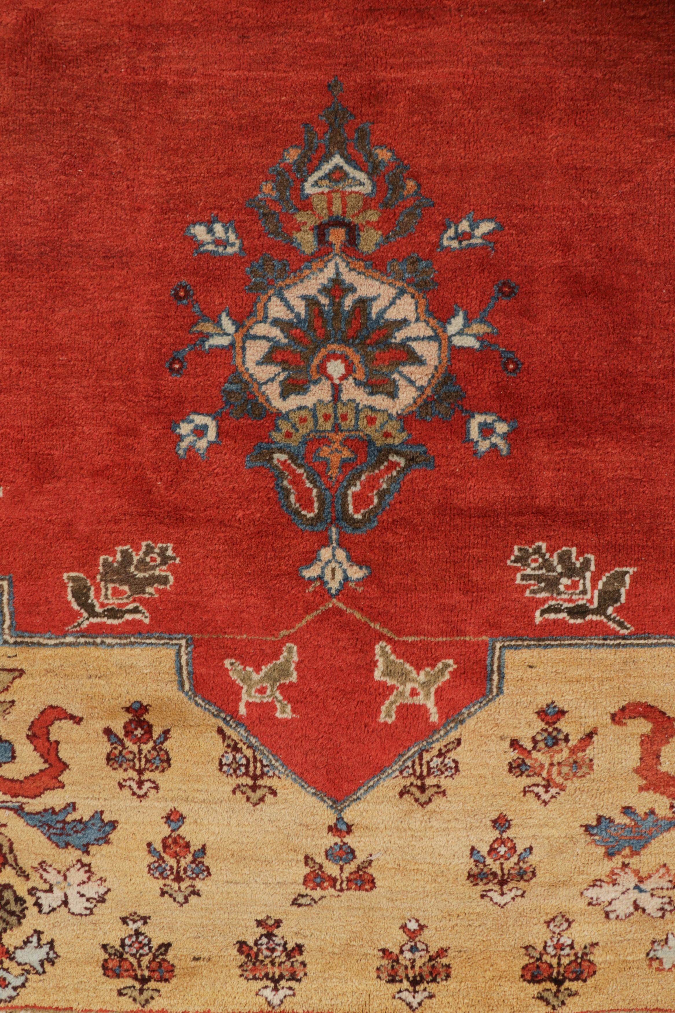 Übergroßer antiker Zeigler-Teppich in Rot und Rost mit Mihrab-Design - Rug & Kilim (Wolle) im Angebot