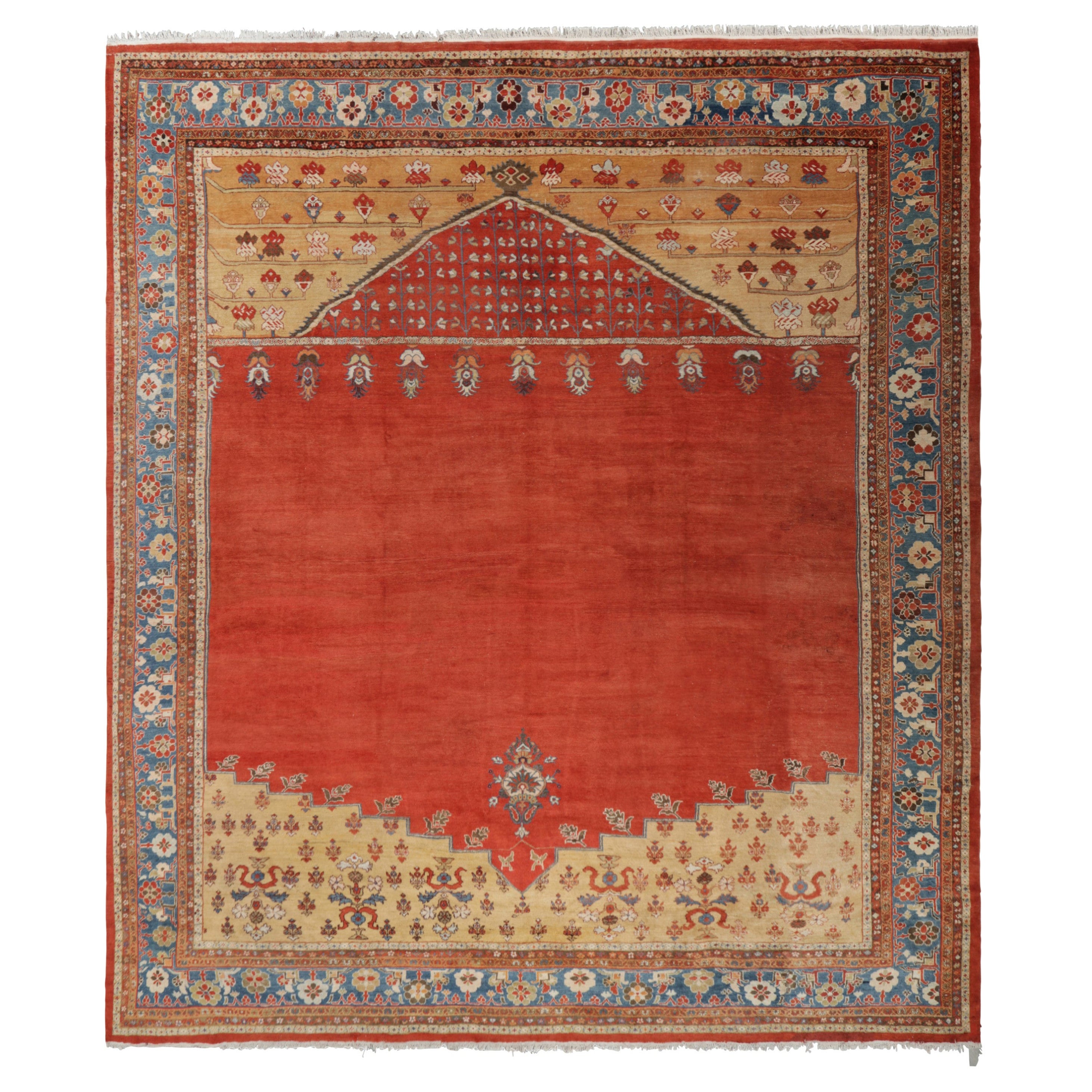 Übergroßer antiker Zeigler-Teppich in Rot und Rost mit Mihrab-Design - Rug & Kilim im Angebot