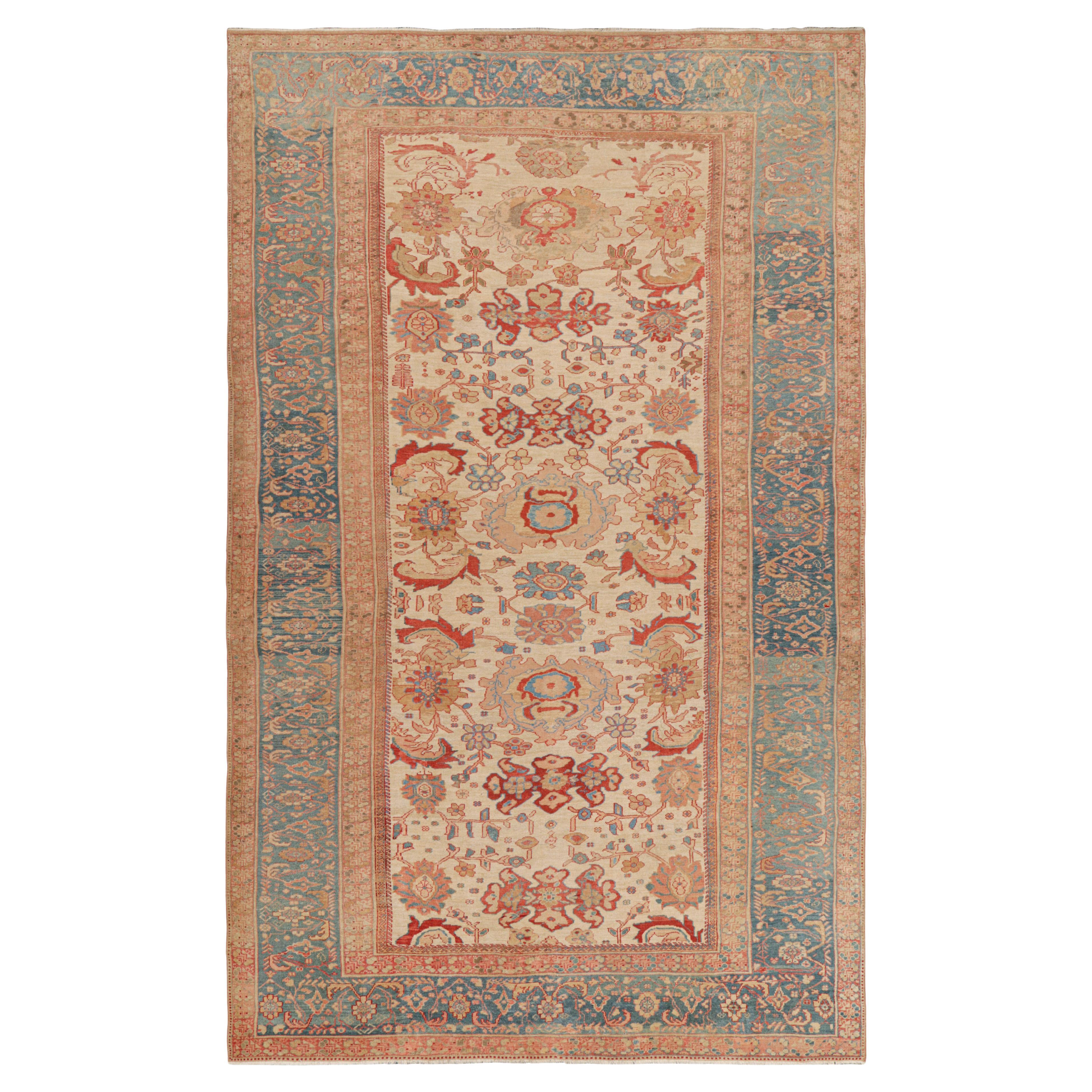 Oversized Antique Ziegler Persian Sultanabad Rug with Florals