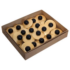 Oversized Art Deco Lacquered Buttons