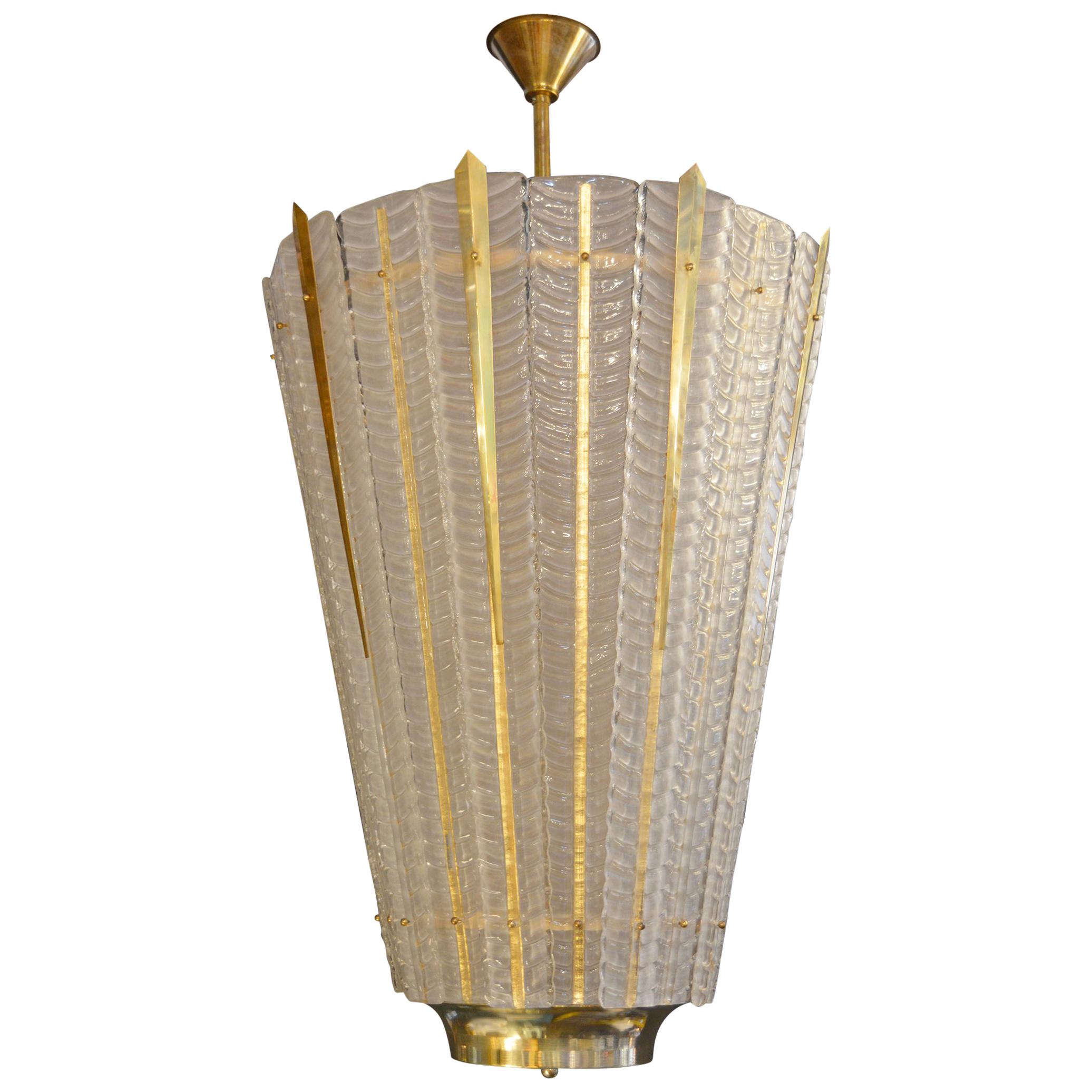 Oversized Art Deco Murano Lantern
