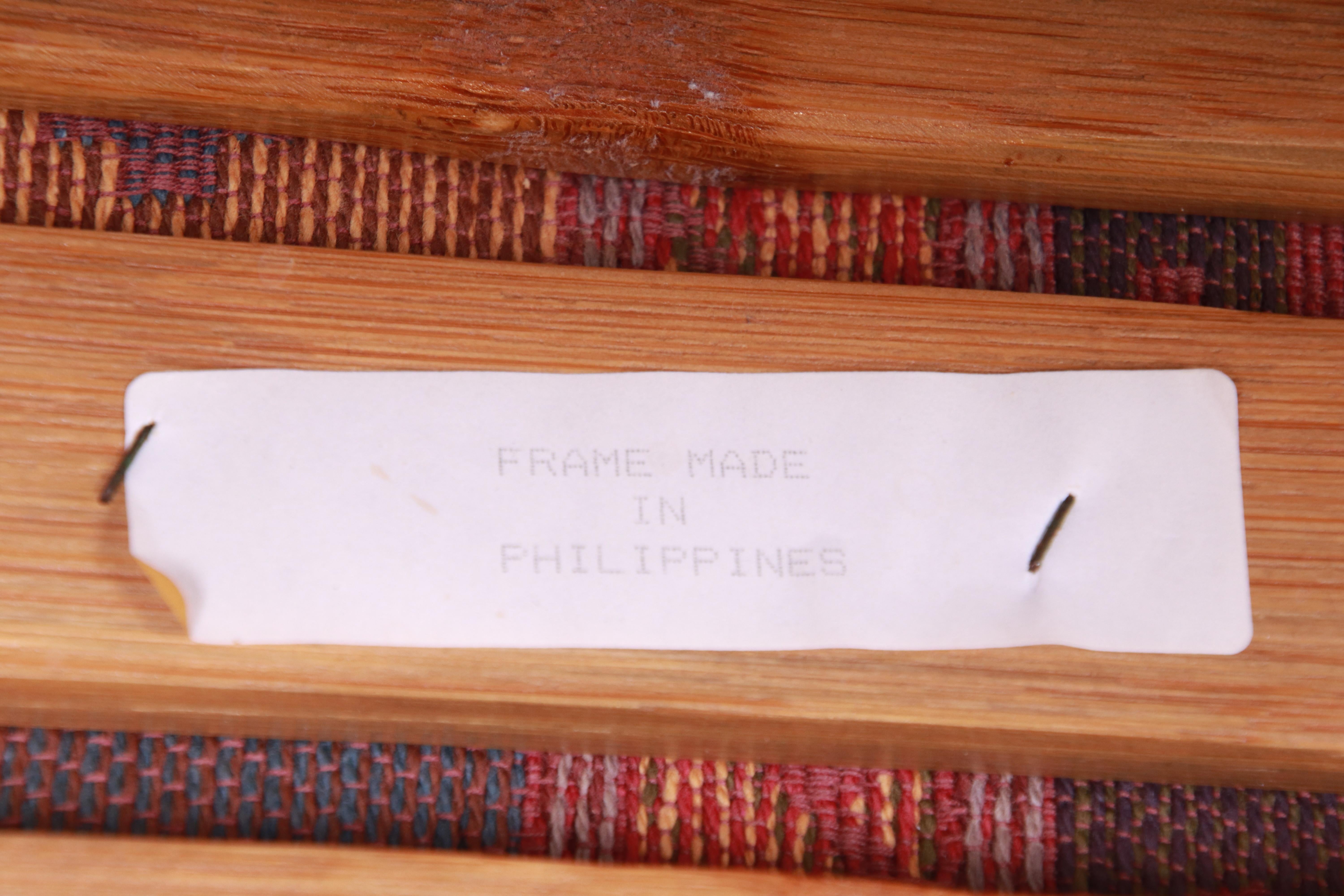Oversized Bamboo Rattan Lounge Chairs and Ottoman 10