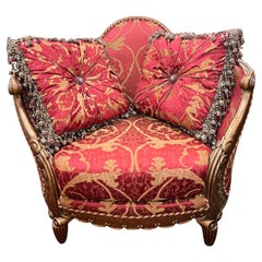 Oversized Baroque Style Lounge Chair by Tomlinson