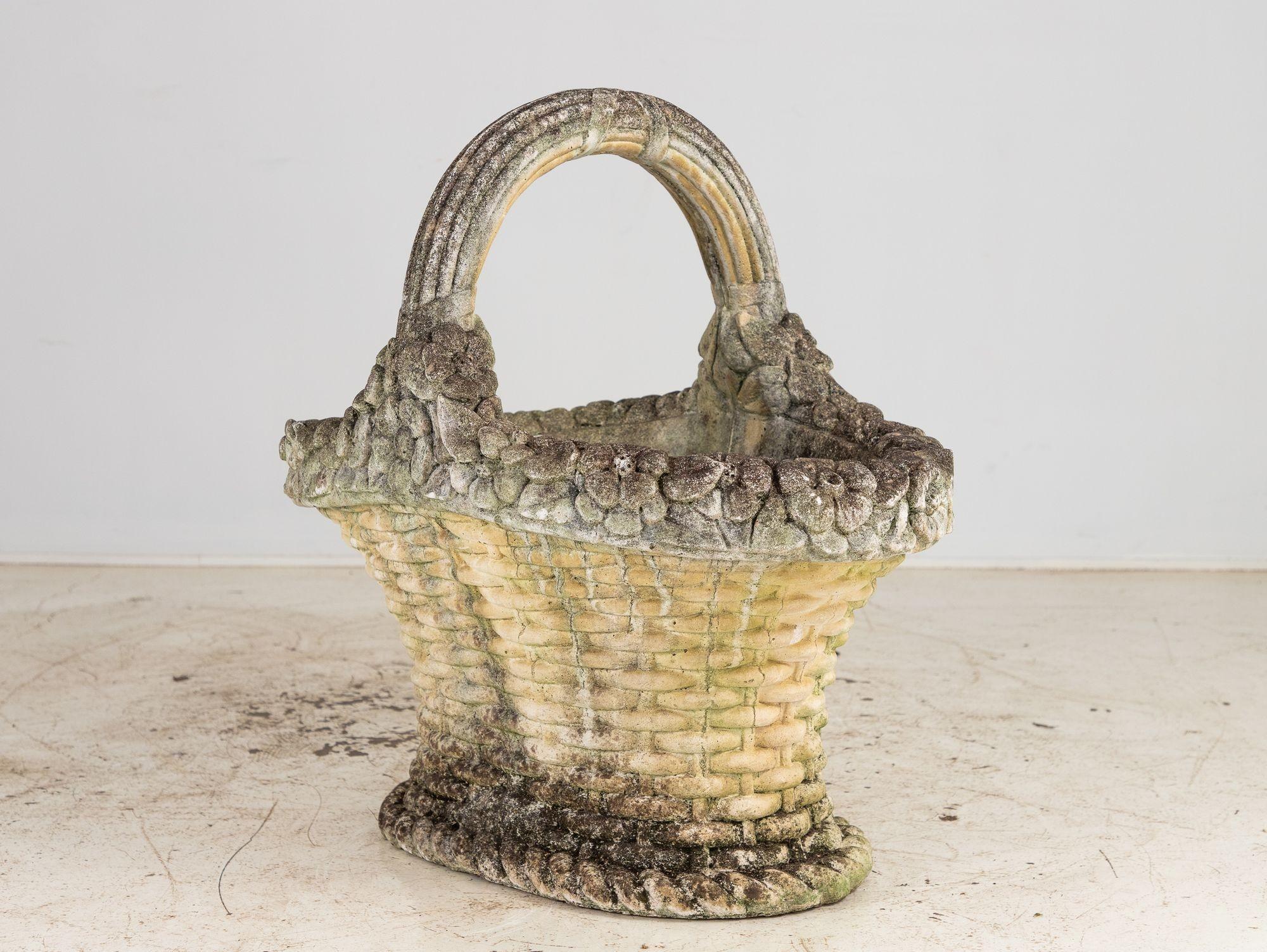 Jardinière surdimensionnée avec poignée, béton, Angleterre 20ème siècle en vente 1