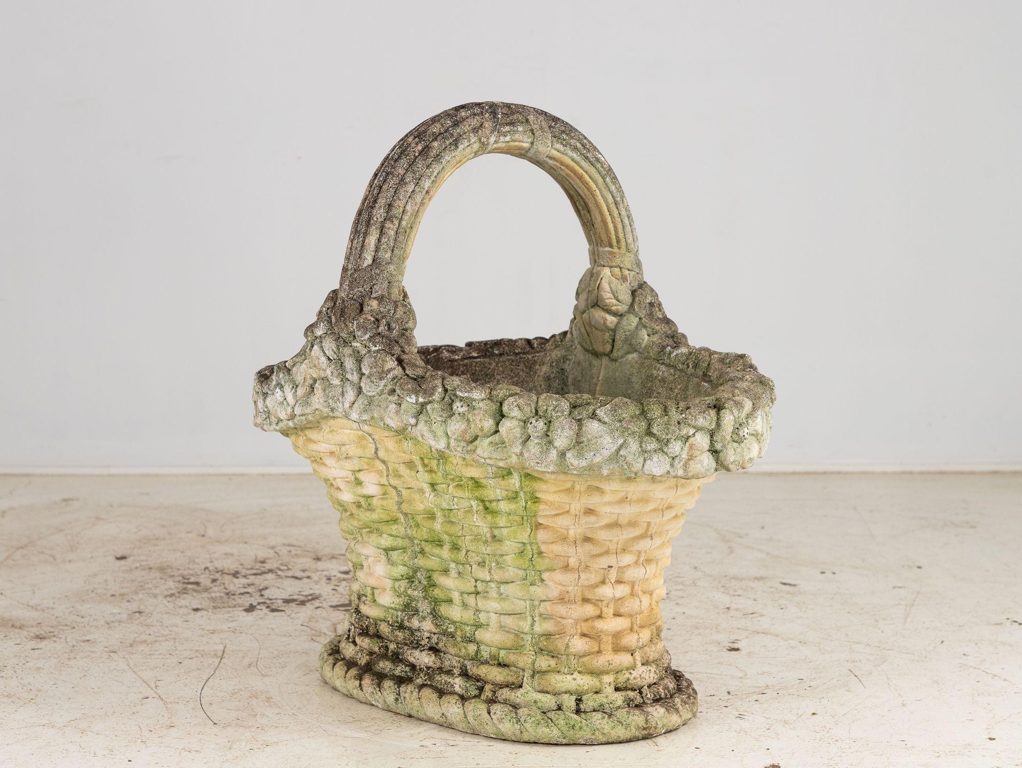 Jardinière surdimensionnée avec poignée, béton, Angleterre 20ème siècle en vente 2