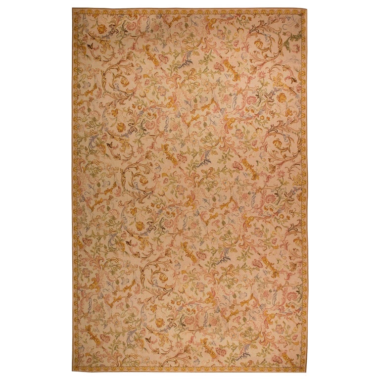Oversized Bassarabian Floral Design Rug by Doris Leslie Blau For Sale ...