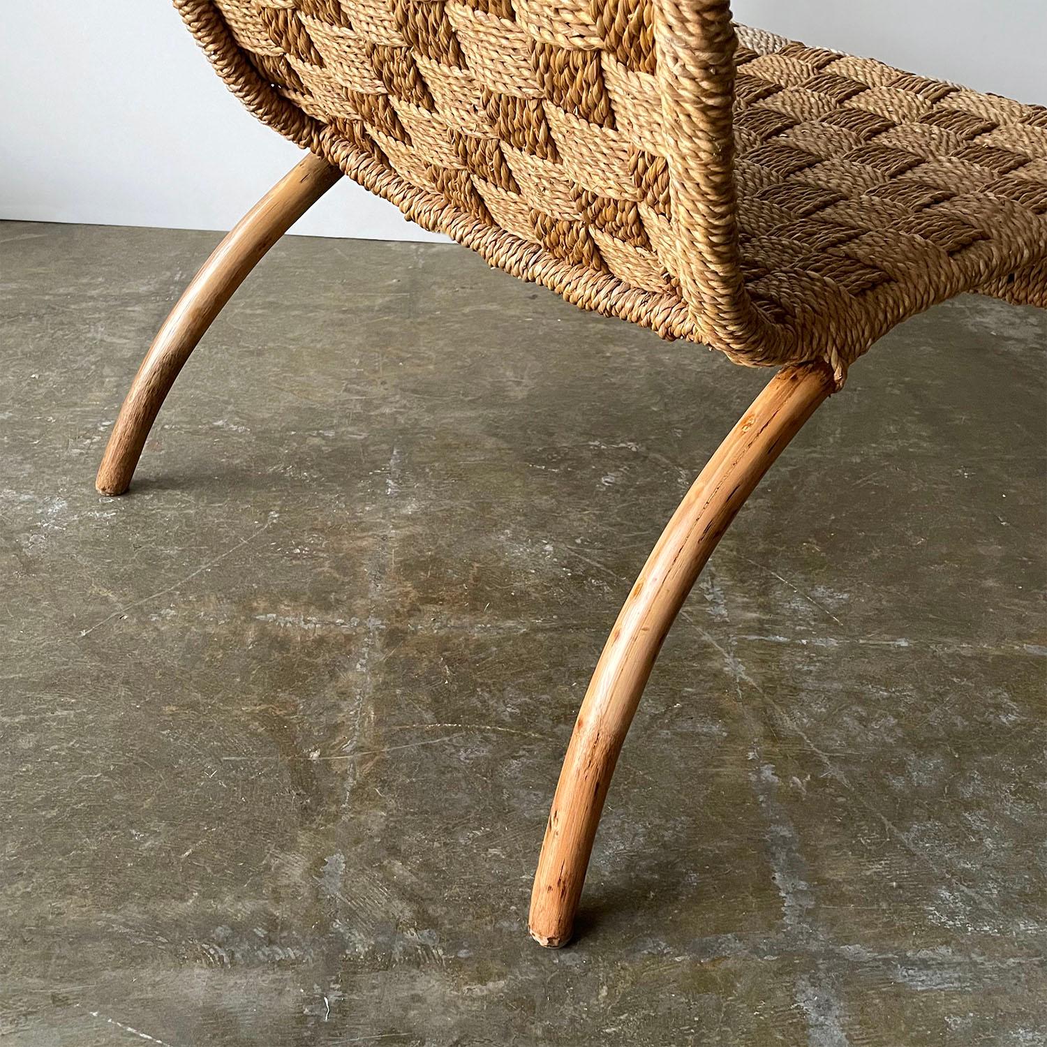 Oversized Bentwood & Rope Arm Chair 14