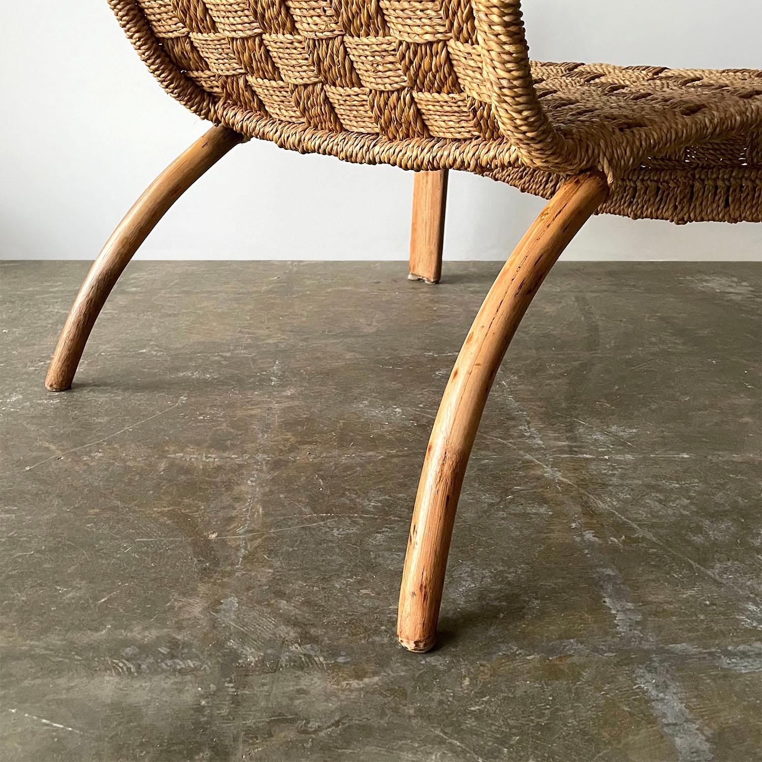 Oversized Bentwood & Rope Arm Chair 15
