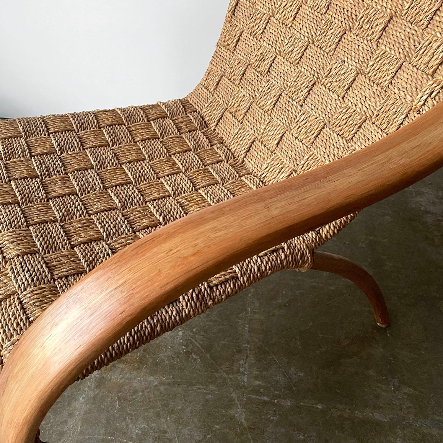 Oversized Bentwood & Rope Arm Chair 2